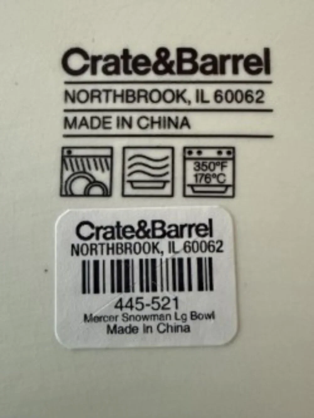 Crate & Barrel Winter Server